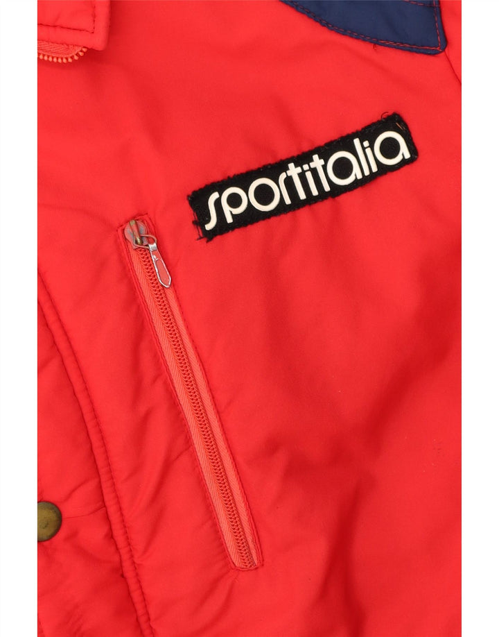 Sportitalia Ανδρικό μπουφάν UK 38 Medium Red Colourblock