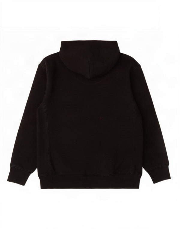 Champion Womens Graphic Hoodie Jumper UK 18 XL Black Cotton