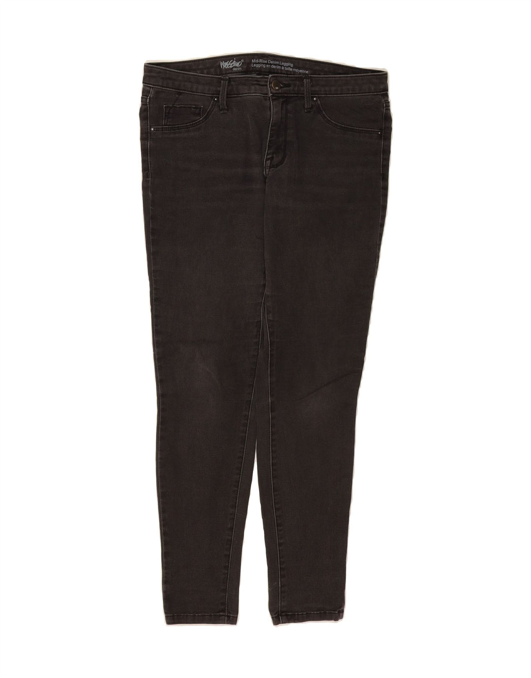 MOSSIMO Womens Mid Rise Jegging Jeans US 8 Medium W32 L30 Black Cotton Vintage Mossimo and Second-Hand Mossimo from Messina Hembry 