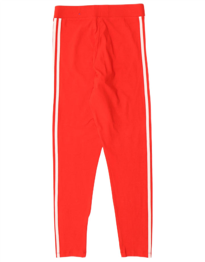 Γυναικείο κολάν Adidas UK 14 Μεσαίο κόκκινο βαμβακερό