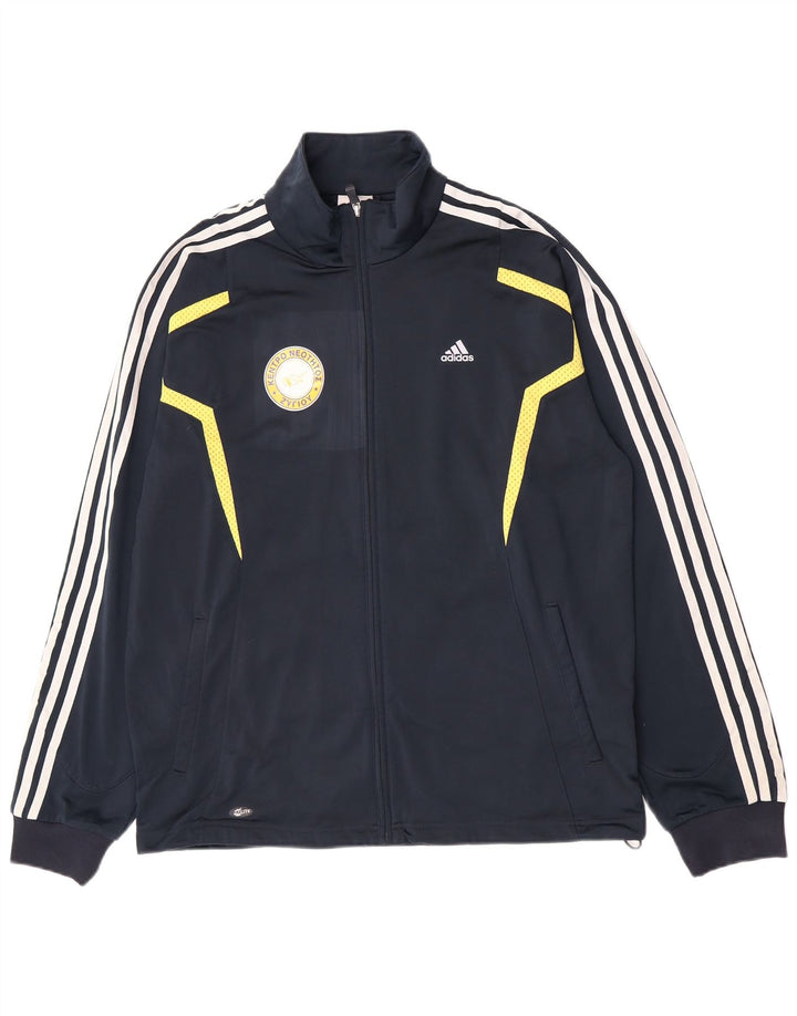 Ανδρική φόρμα γυμναστικής γραφική Adidas Top Jacket Medium Navy Blue Colourblock