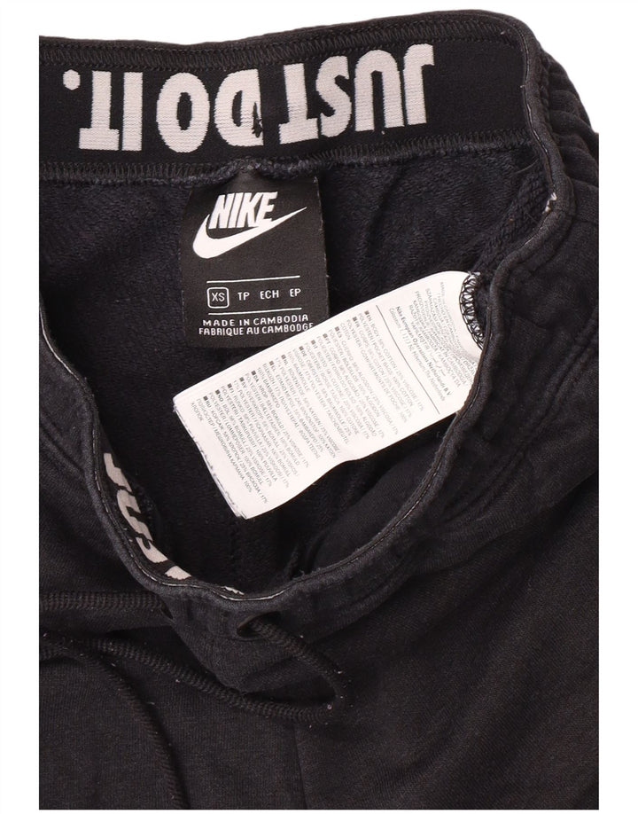 Nike Γυναικεία φόρμα αθλητικής φόρμας γραφικά Joggers UK 6 XS Μαύρα βαμβακερά σπορ