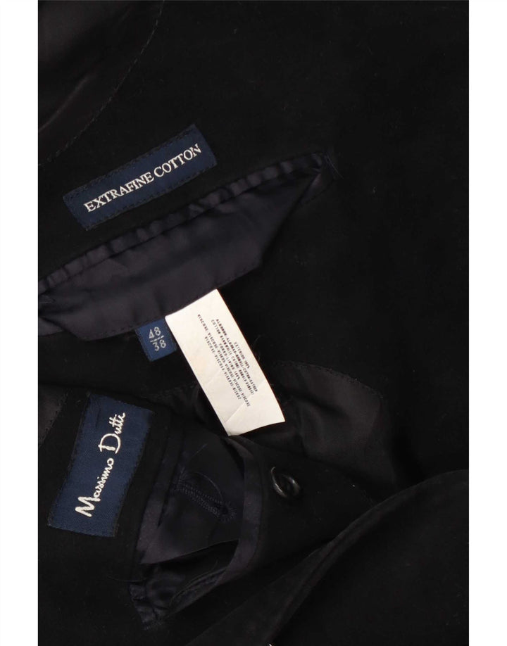 Ανδρικό πανωφόρι Massimo Dutti EU 48 Μεσαίο μαύρο βαμβακερό