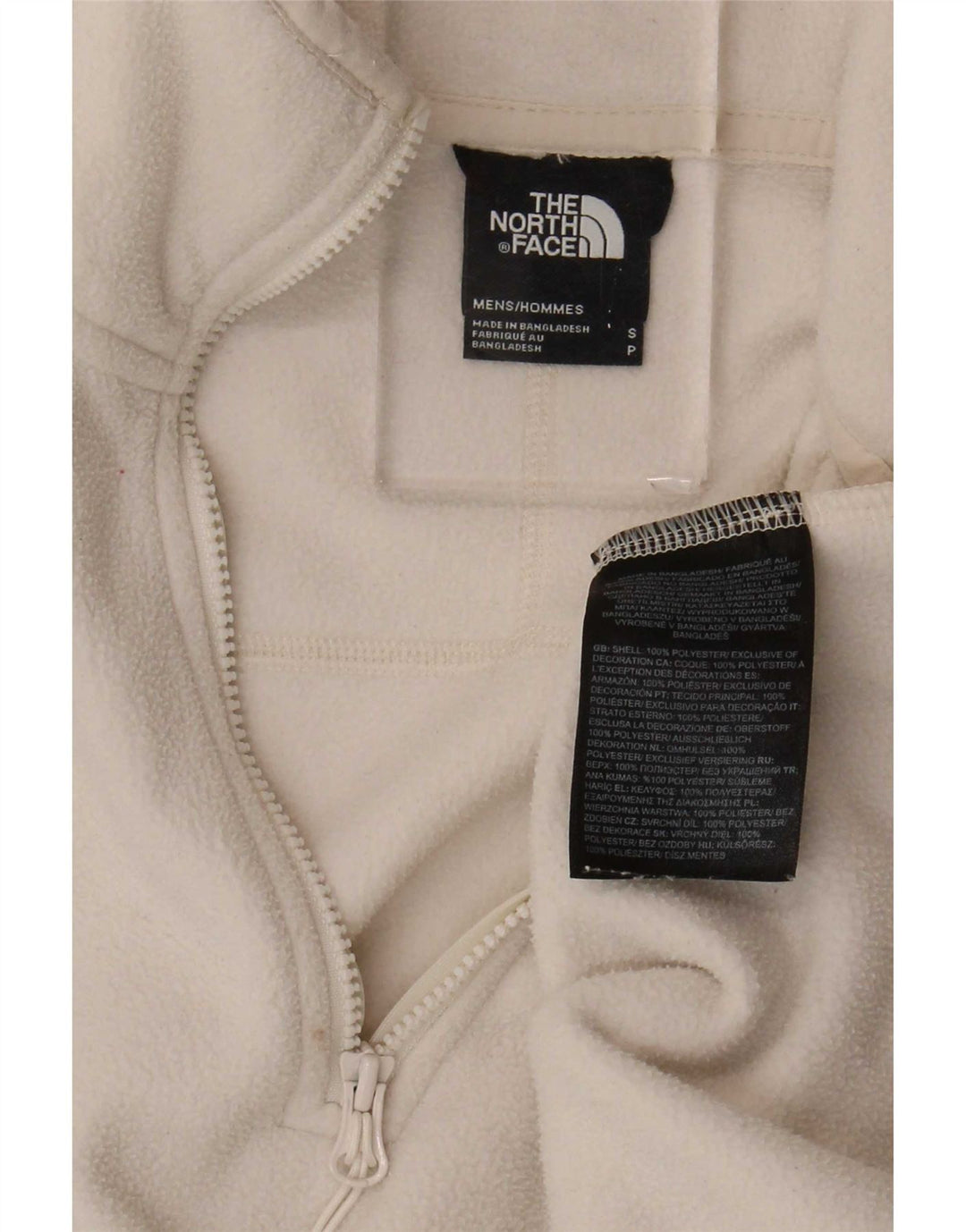The North Face Ανδρικό φερμουάρ με λαιμόκοψη Fleece Jumper Μικρός μπεζ πολυεστέρας