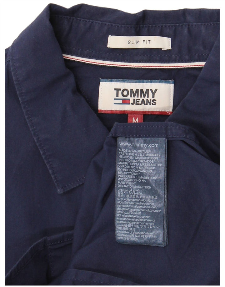 Ανδρικό πουκάμισο Tommy Hilfiger Slim Fit Βαμβακερό μεσαίο ναυτικό