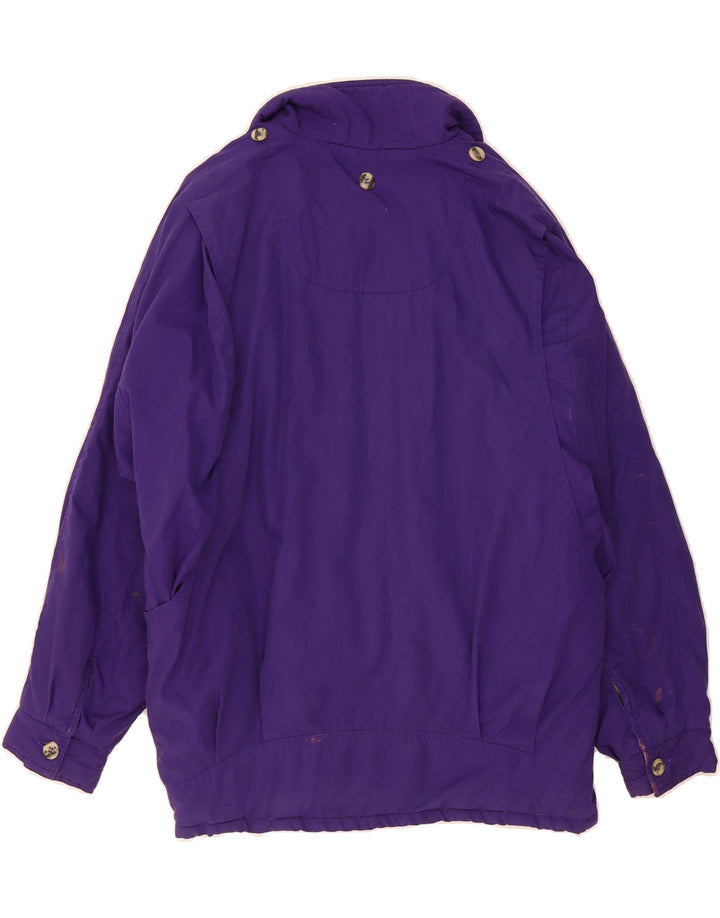 VINTAGE Womens Oversized Windbreaker Jacket EU 40 Medium Purple Polyester Vintage Vintage and Second-Hand Vintage from Messina Hembry 