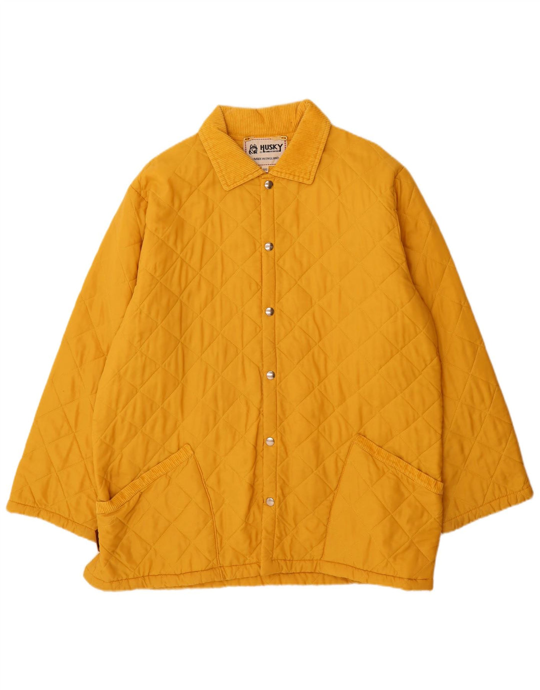 Ανδρικό καπιτονέ μπουφάν Husky UK 46 3XL Yellow Polyamide