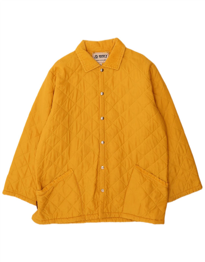 Ανδρικό καπιτονέ μπουφάν Husky UK 46 3XL Yellow Polyamide
