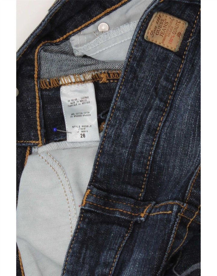 Guess Γυναικείο Stretched Bootcut Jeans W26 L32 Navy Blue Cotton