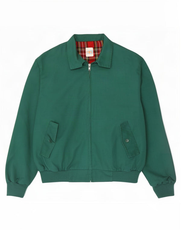 Vintage Ανδρικό Bomber Jacket UK 40 Large Green Polyester