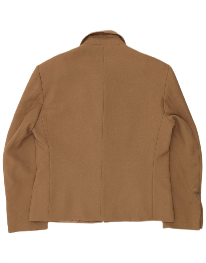 VINTAGE Γυναικείο Σακάκι Μπλέιζερ IT 48 XL Καφέ Πολυεστέρας