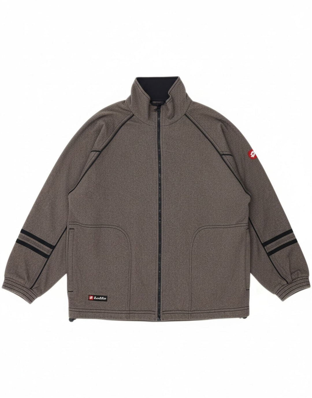 LOTTO Boys Tracksuit Top Jacket 11-12 Years XL Grey Polyester Vintage Lotto and Second-Hand Lotto from Messina Hembry 