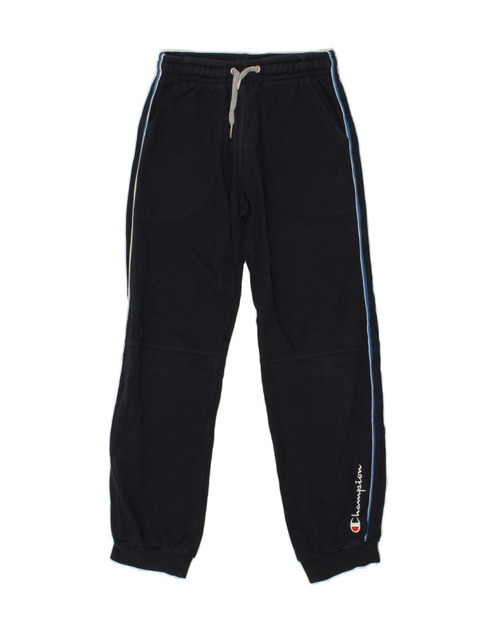 CHAMPION Boys Tracksuit Trousers Joggers 9-10 Years Medium Navy Blue Vintage Champion and Second-Hand Champion from Messina Hembry 