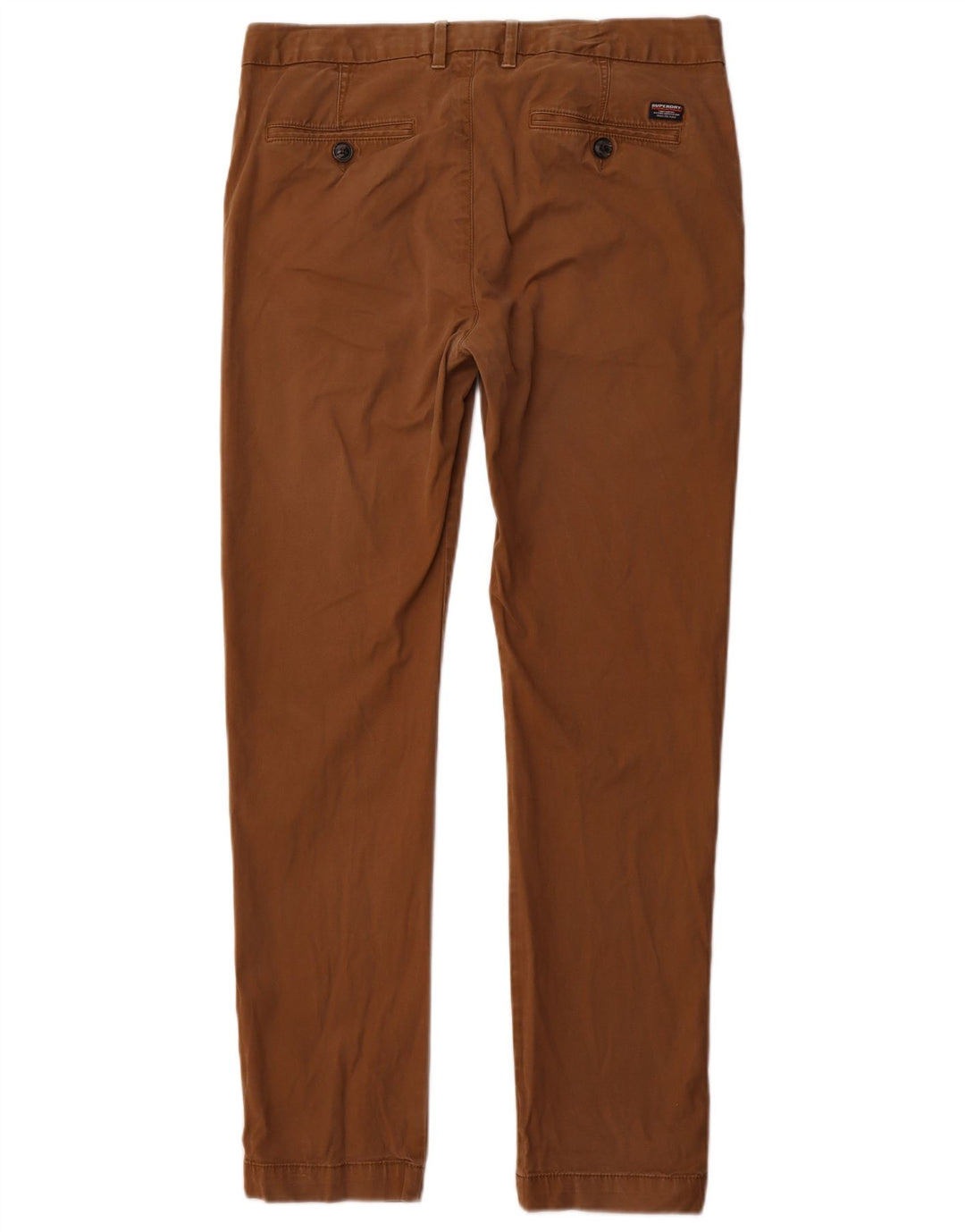 SUPERDRY Ανδρικό Slim παντελόνι Chino Medium W32 L31 Καφέ Βαμβακερό