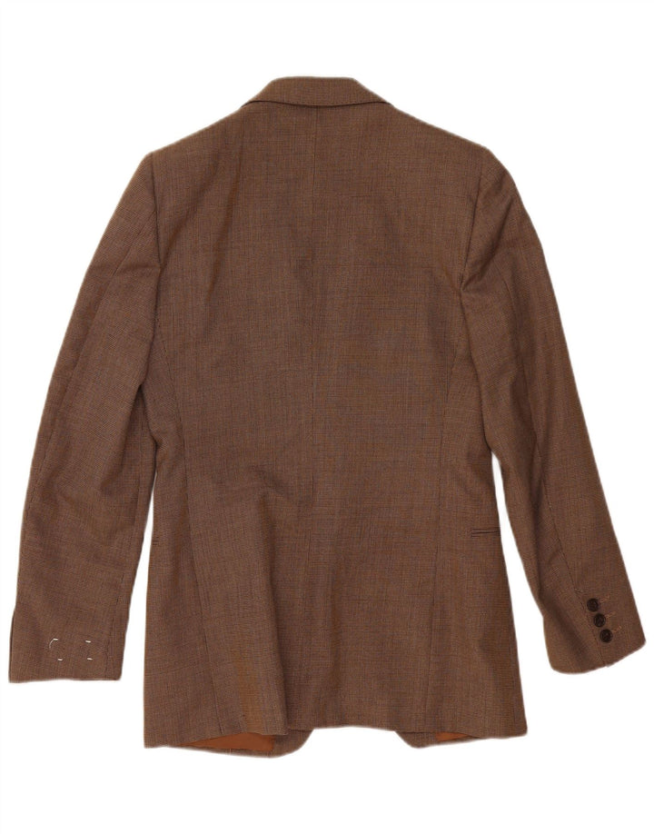 Vintage Ανδρικό Μπουφάν Blazer 2 Κουμπιών IT 48 Μεσαίου καφέ Πολυεστέρας