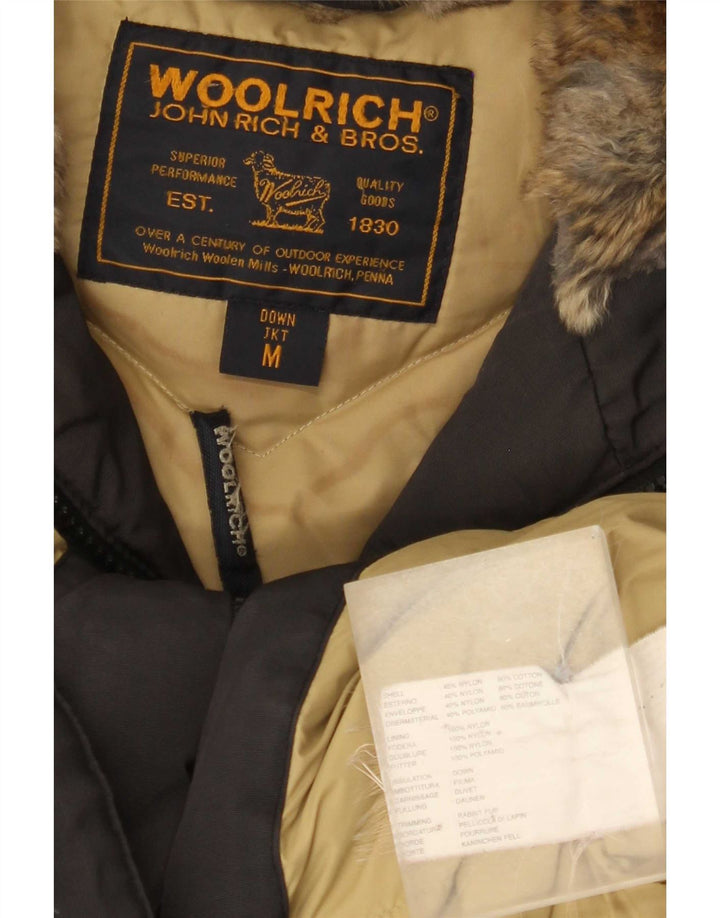 Woolrich Γυναικείο μπουφάν με κουκούλα UK 14 Medium Black Nylon