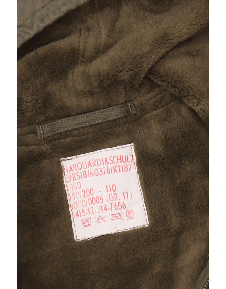 Vintage Ανδρική κουκούλα Military Parka Jacket UK 38 Medium Khaki