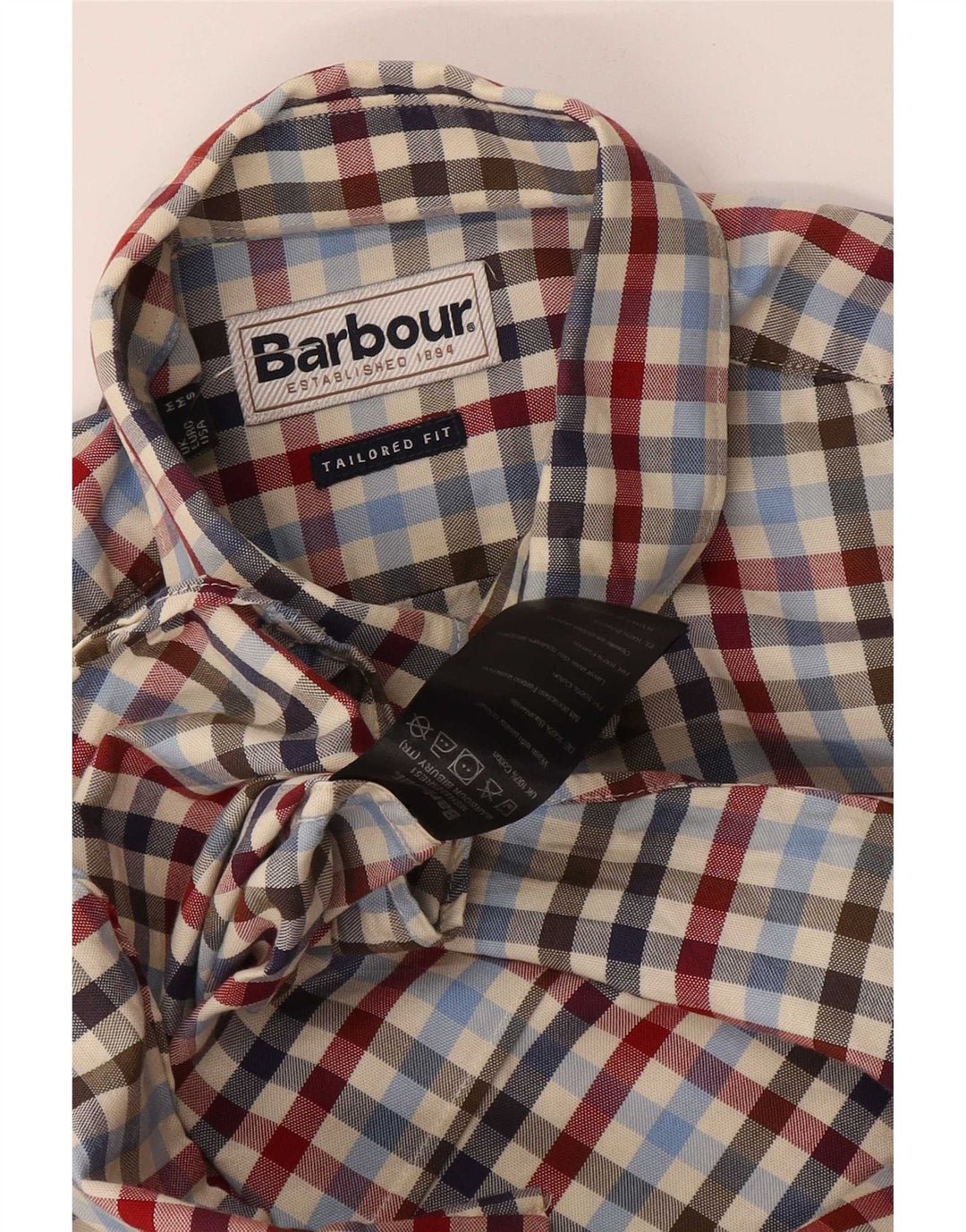 Ανδρικό πουκάμισο Barbour Tailored Fit Μεσαίο πολύχρωμο βαμβακερό Gingham