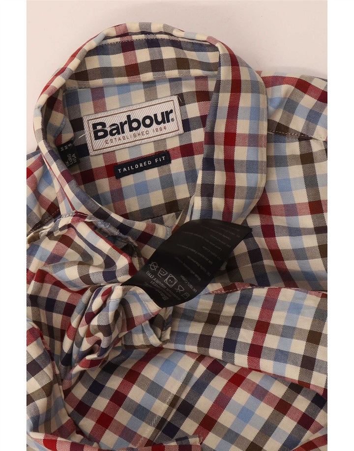 Ανδρικό πουκάμισο Barbour Tailored Fit Μεσαίο πολύχρωμο βαμβακερό Gingham