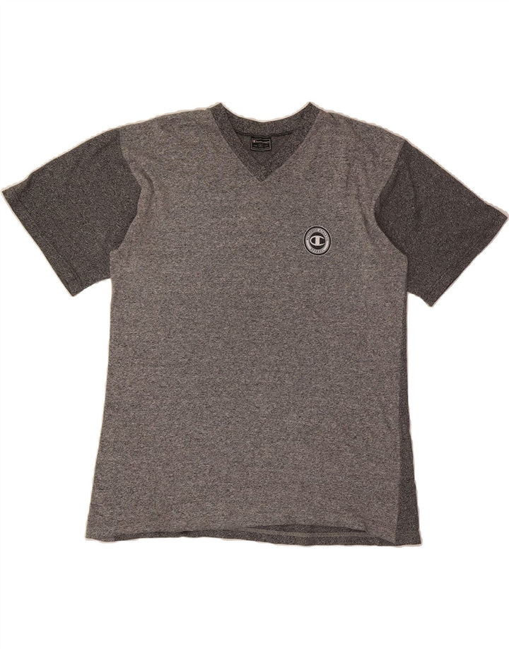 CHAMPION Mens T-Shirt Top XL Grey Flecked Cotton Vintage Champion and Second-Hand Champion from Messina Hembry 