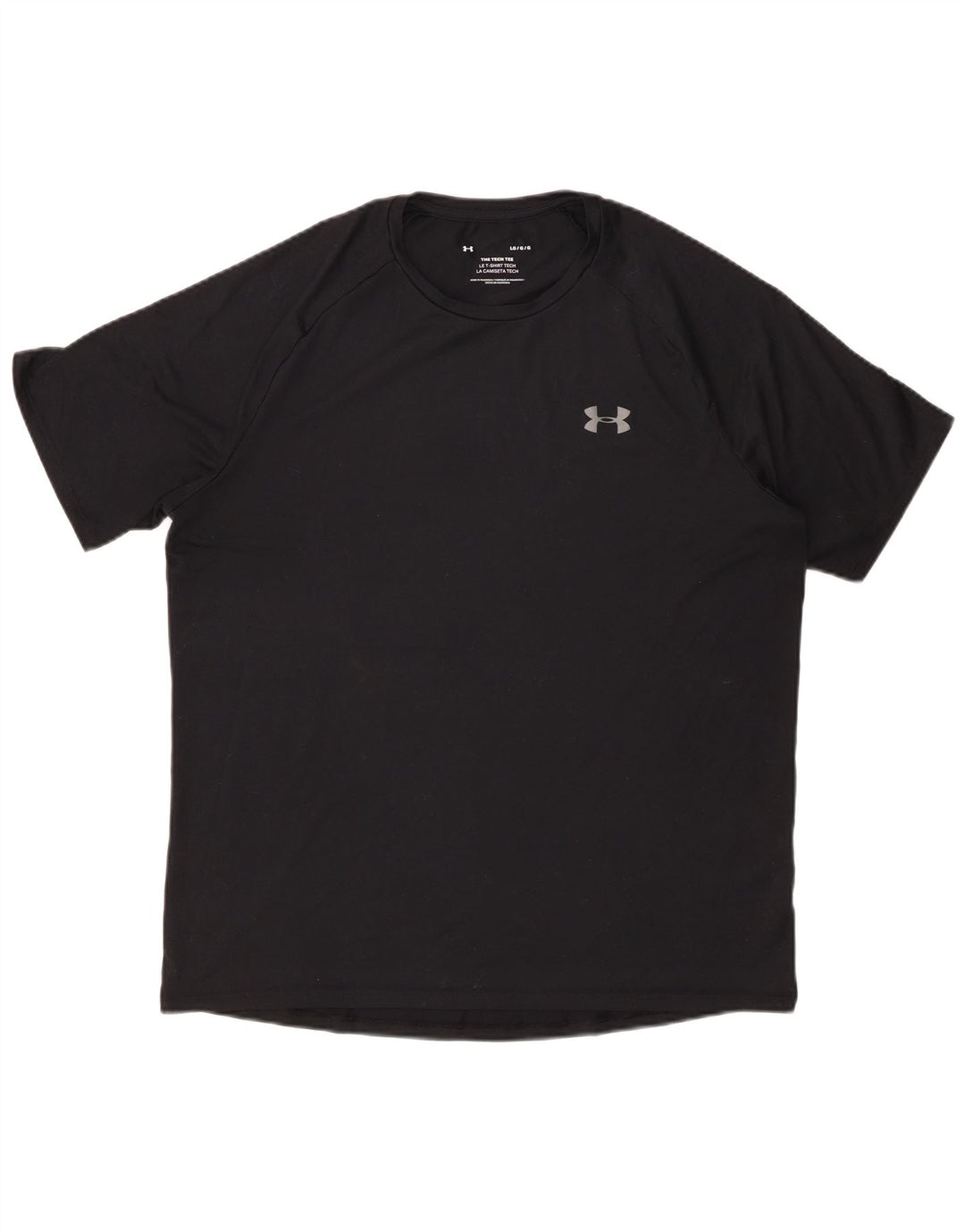 Under Armour Ανδρικό T-Shirt Top Large Μαύρο Πολυεστέρας