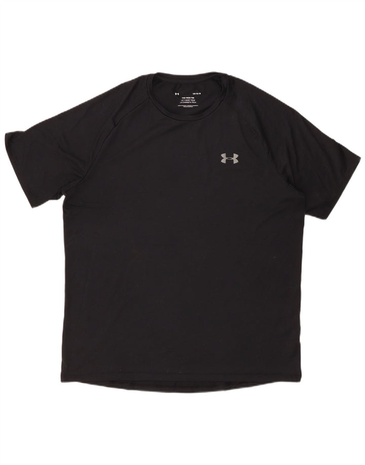 Under Armour Ανδρικό T-Shirt Top Large Μαύρο Πολυεστέρας
