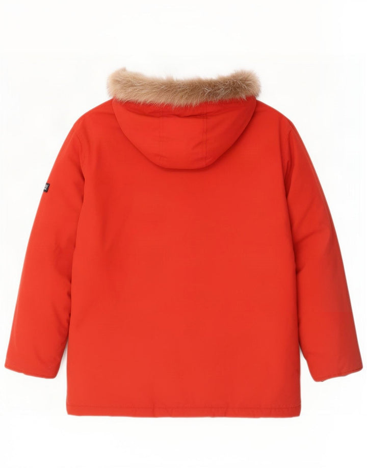 Woolrich Boys Hooded padded Jacket 11-12 Years Red Nylon