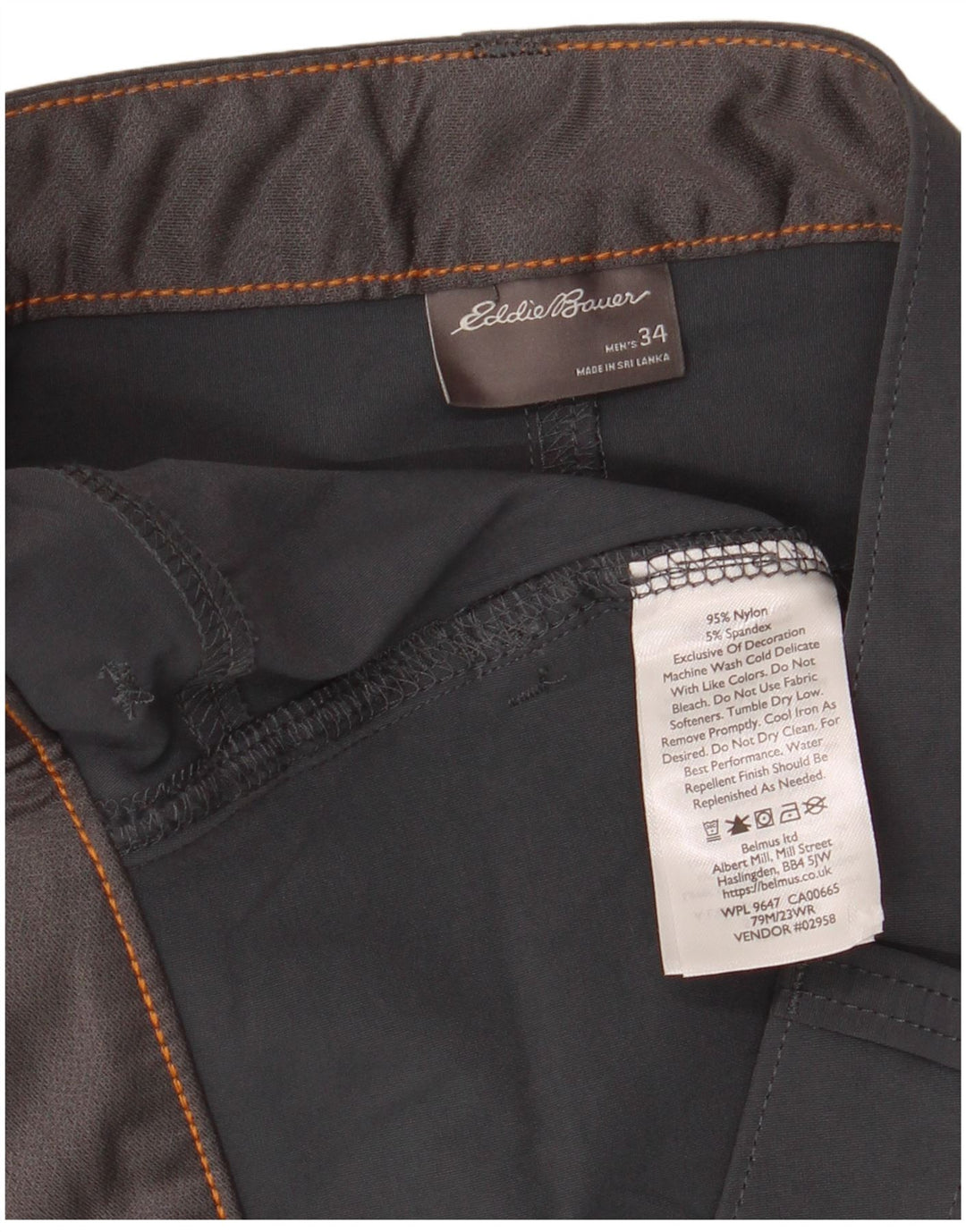 EDDIE BAUER Ανδρικό σορτς Cargo W34 Large Grey Nylon
