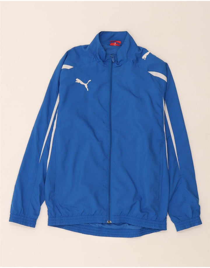 Μπουφάν Puma Boys αθλητική φόρμα 13-14 ετών μπλε χρώματος