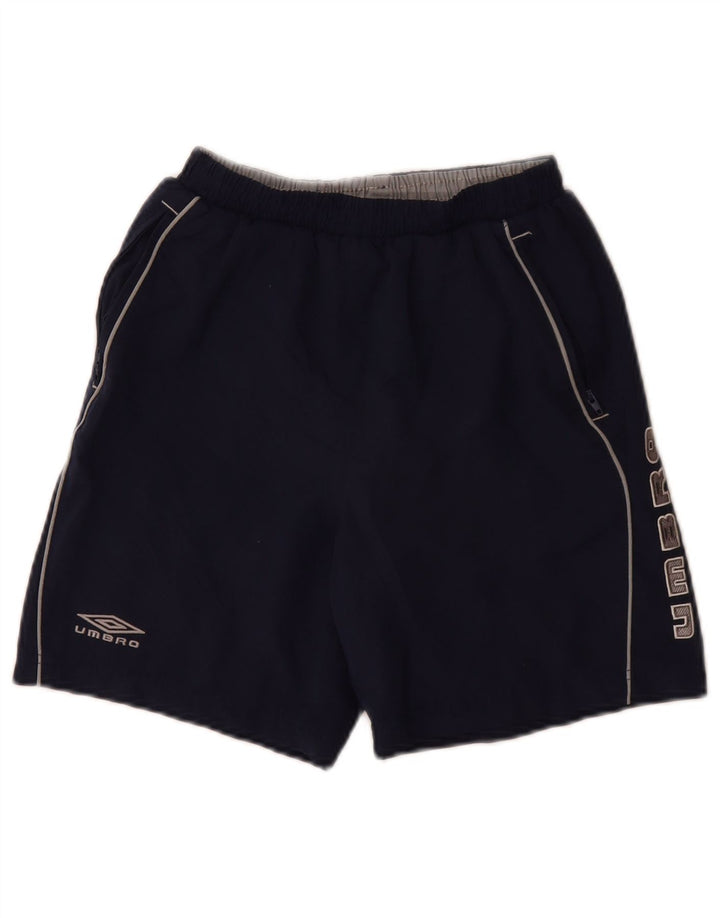 Γραφικό αθλητικό σορτς Umbro Boys 9-10 ετών Medium Navy Blue Polyester