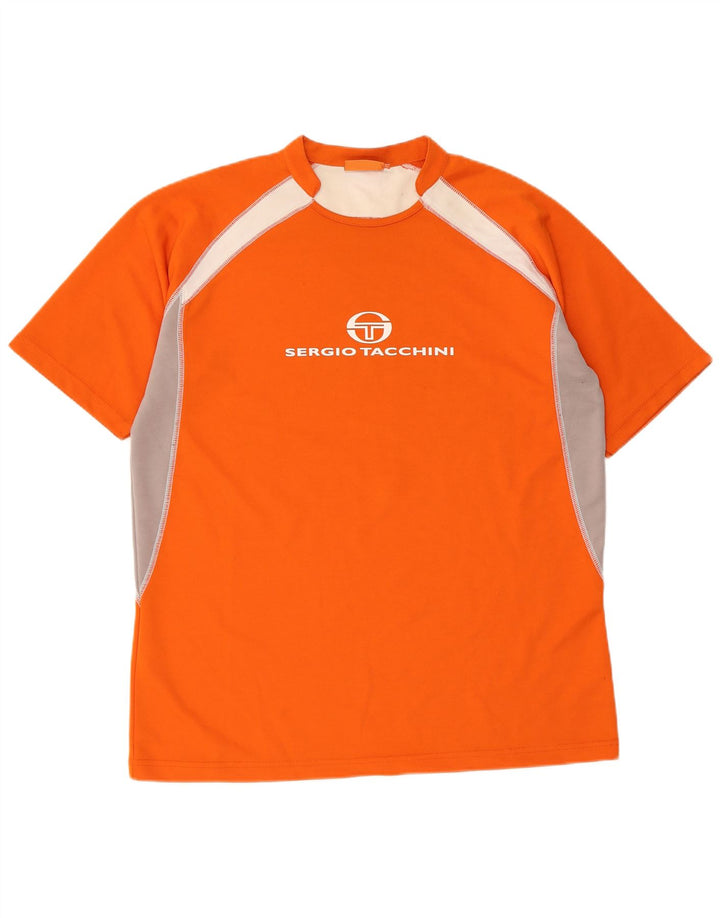 Ανδρικό γραφικό μπλουζάκι Sergio Tacchini Top XL Πορτοκαλί πολυεστέρας