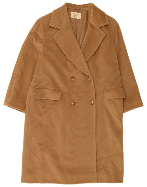 ELENA MIRO Γυναικείο παλτό με διπλό στήθος Loose Fit UK 16 Large Brown