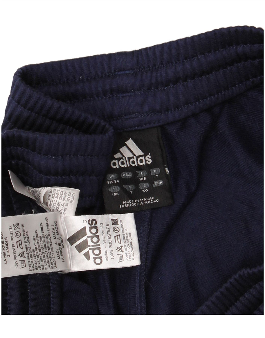 Ανδρική φόρμα ADIDAS Παντελόνι UK 42/44 Large Navy Blue Polyester
