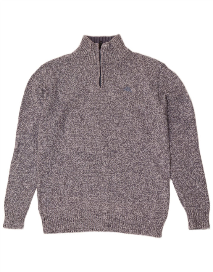 Ανδρικό πουλόβερ Kappa με φερμουάρ XL Blue Flecked