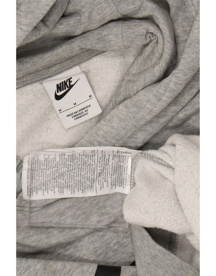 Ανδρικό γραφικό φούτερ Nike, βαμβακερό μεσαίο γκρι