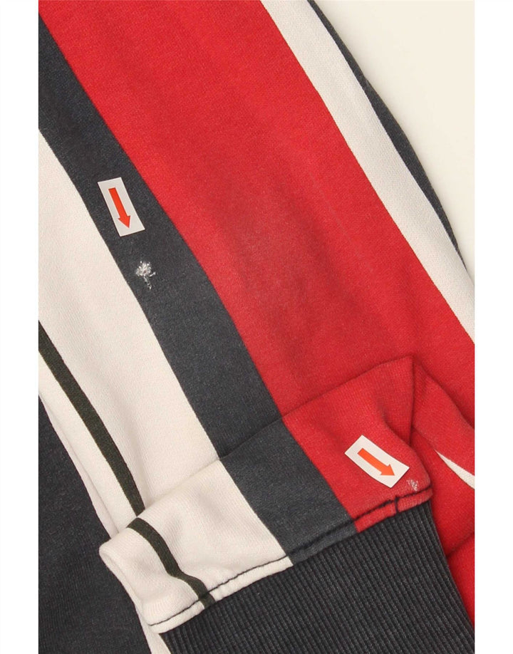 Tommy Hilfiger Mens Hoodie Jumper Μεσαίο πολύχρωμο βαμβακερό ριγέ