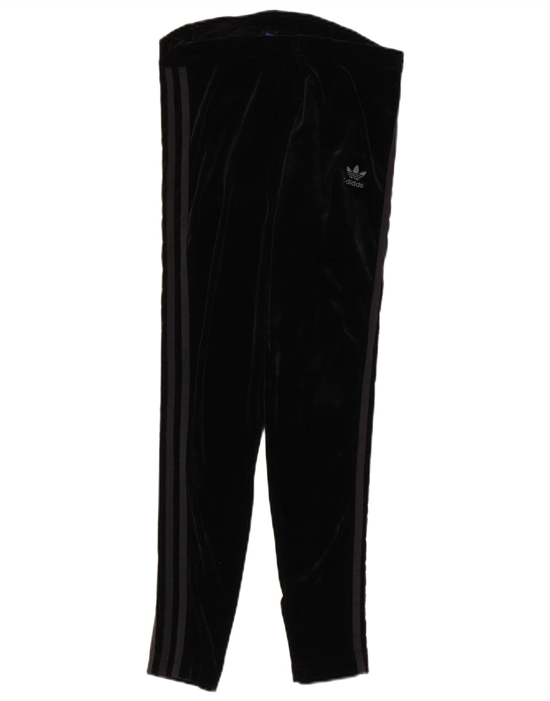 Γυναικείο βελούδινο κολάν Adidas UK 12 μεσαίο μαύρο πολυεστέρα