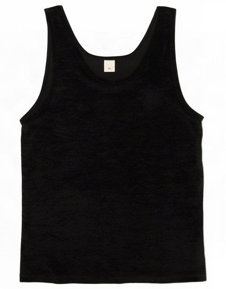 Vintage γυναικεία αμάνικη μπλούζα Top IT 44/46 Large Black Polyester