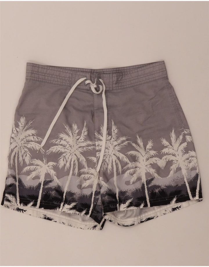 Sundek Mens Swimming Shorts Medium Grey Colourblock Polyester