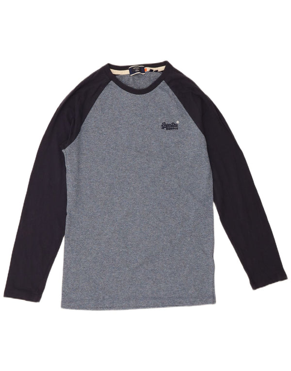 Ανδρικό μακρυμάνικο μπλουζάκι Superdry XS Μπλε, βαμβακερό