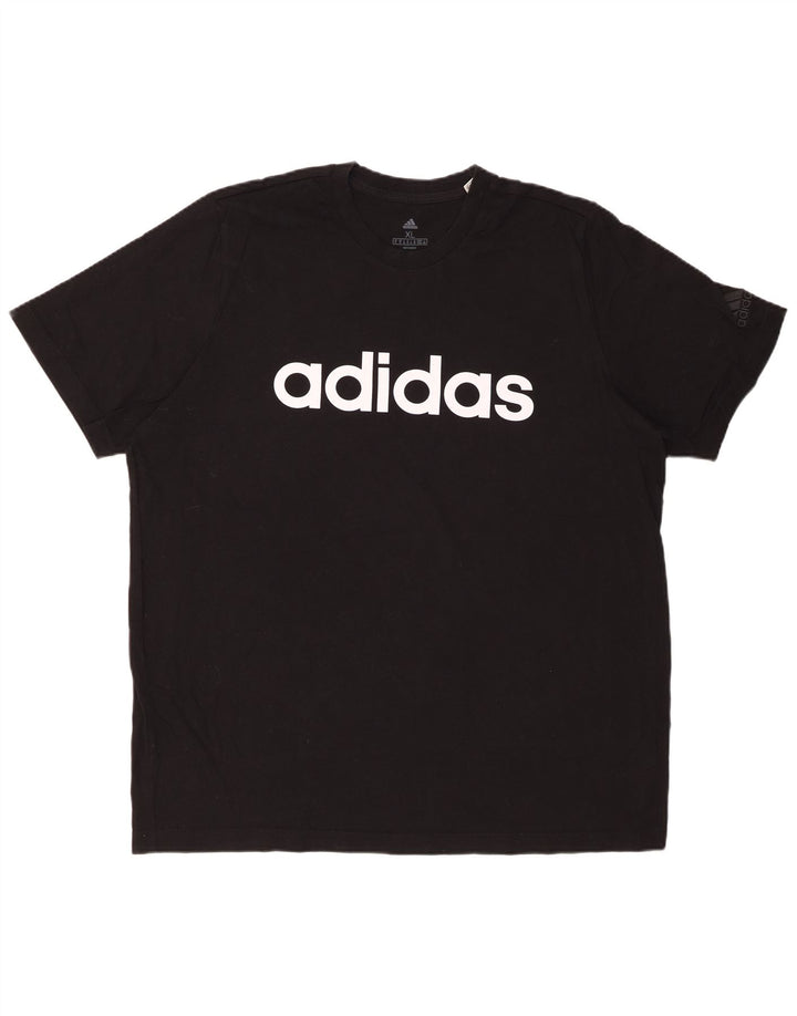 Ανδρικό γραφικό T-Shirt ADIDAS Top XL Μαύρο βαμβακερό
