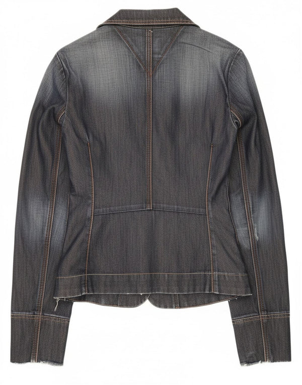 Tommy Hilfiger γυναικείο τζιν μπλέιζερ με 3 κουμπιά μπουφάν UK 12 μεσαίου μπλε ναυτικό