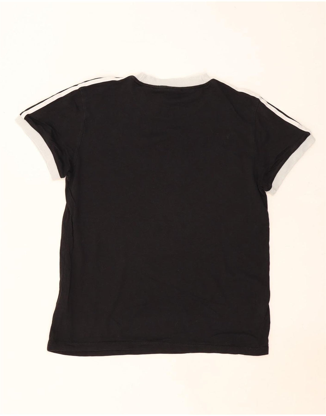 Adidas Γυναικείο T-Shirt Top UK 6 XS Μαύρο βαμβακερό