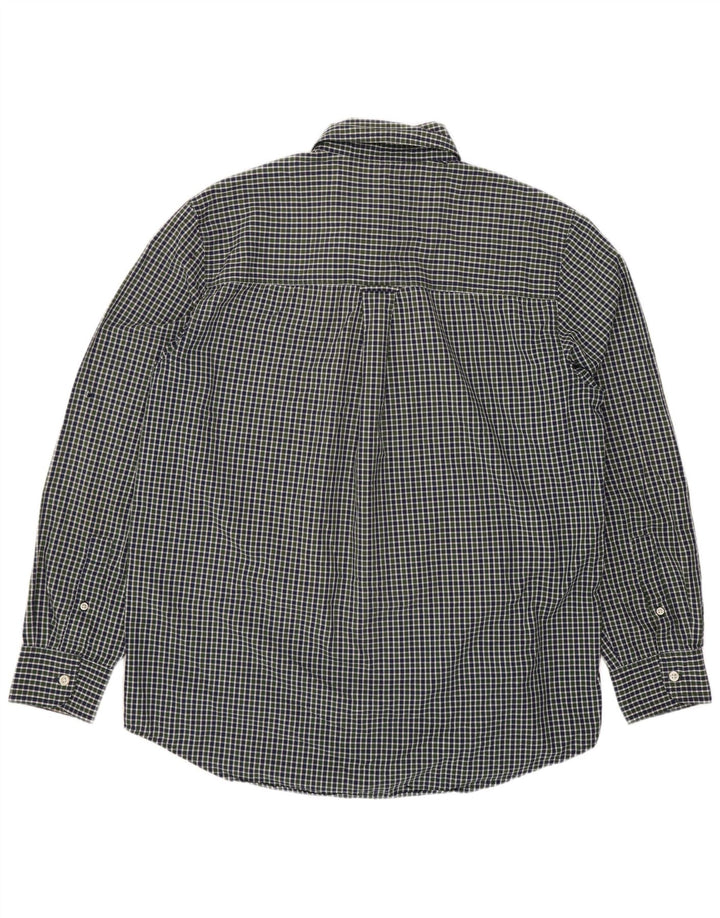 Chaps Ανδρικό πουκάμισο Classic Fit Μεσαίο πράσινο βαμβακερό Gingham