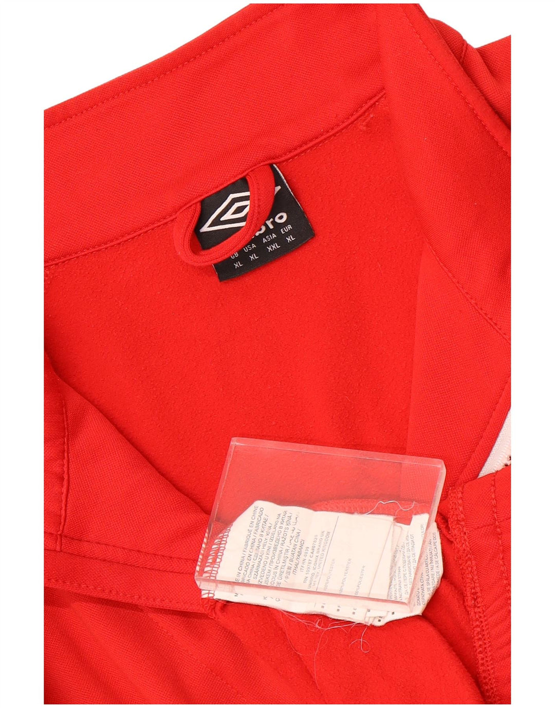 Ανδρικό φούτερ με φερμουάρ Umbro Jumper XL Κόκκινο πολυεστέρα