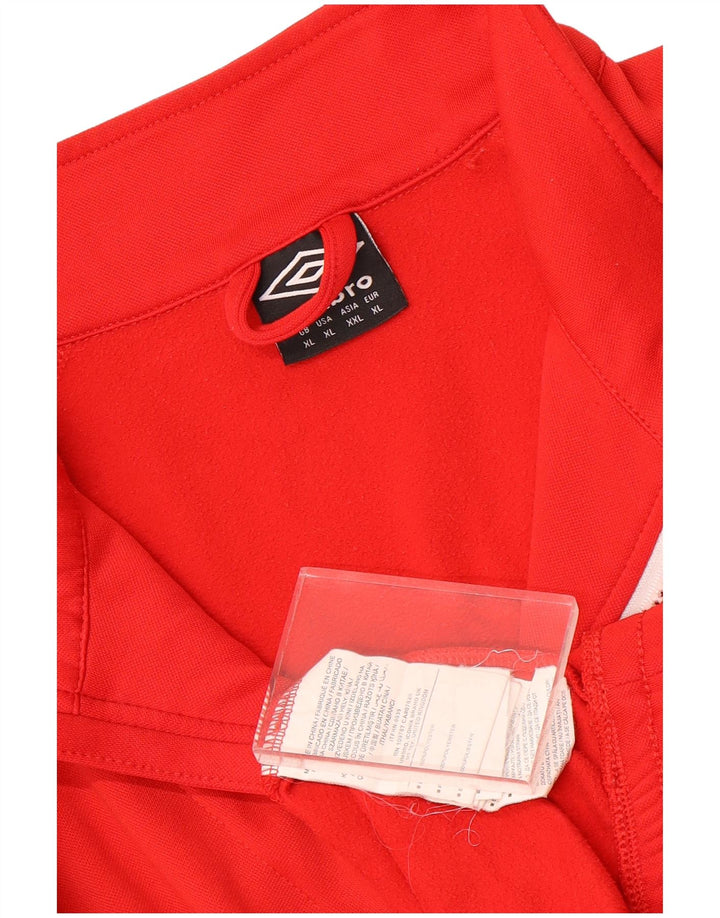 Ανδρικό φούτερ με φερμουάρ Umbro Jumper XL Κόκκινο πολυεστέρα