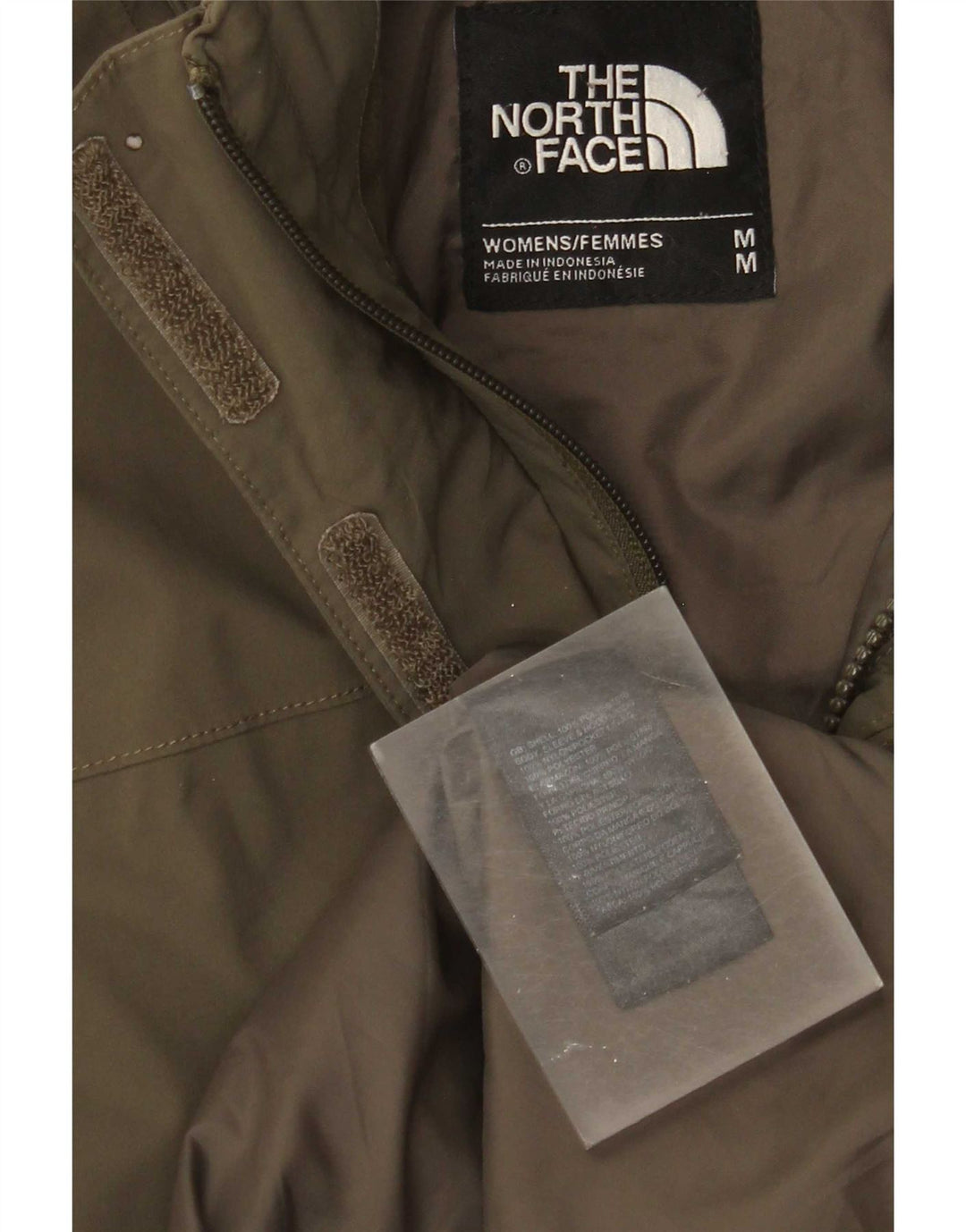 The North Face γυναικείο μπουφάν με κουκούλα αντιανεμικό UK 14 Medium Khaki