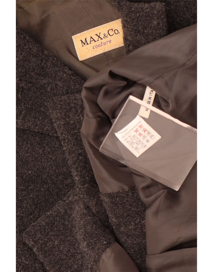 Max & Co. Γυναικείο σακάκι 5 κουμπιών UK 12 Medium Grey Wool