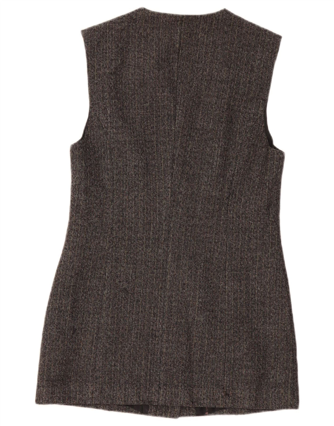 BENETTON Γυναικείο σακάκι Longline Blazer UK 10 Small Grey Pinstripe