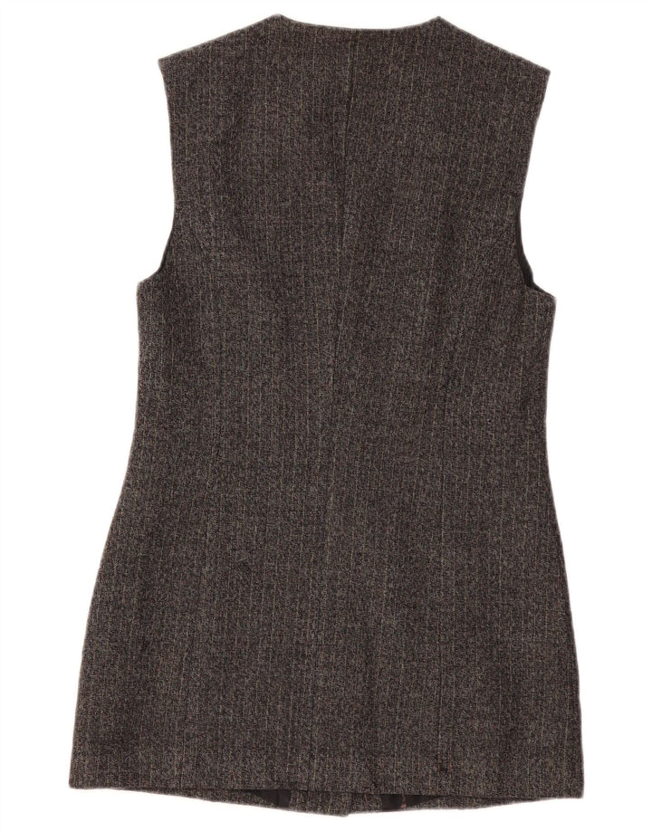 BENETTON Γυναικείο σακάκι Longline Blazer UK 10 Small Grey Pinstripe